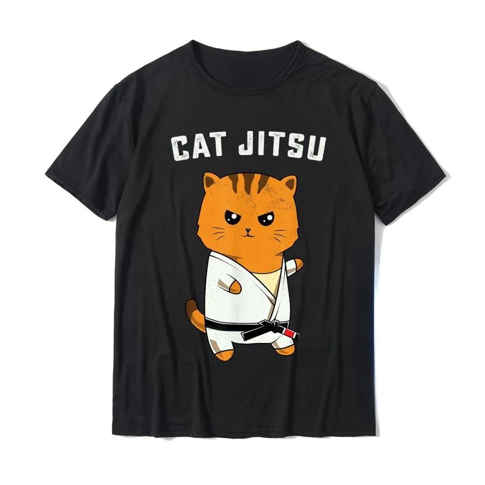 Kawaii Jiu Jitsu Katze Lustiges BJJ oder MMA Grappling T-Shirt Niedlich Damen Herren XS-4XL Oberteile Unisex Übergröße T-Shirt Ropa Hombre T-Shirts#Farbe XXXXXL schwarz von Joom DACH