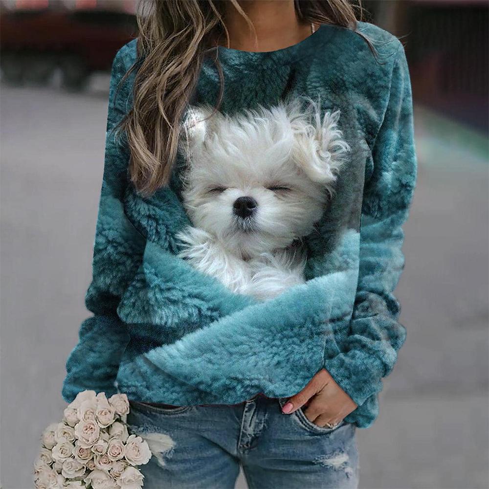 Kawaii Katze Damen T-Shirt 3D-Druck Casual Langarm T-Shirts Übergroße Harajuku Pullover Kleidung Tägliche Bluse Weibliche Lose Tops XL Kawaii Katze Damen T-Shirt 3D-Druck Casual Langarm T-Shirts Übergroße Harajuku Pullover Kleidung Tägliche Bluse Weibliche Lose Tops XL von Joom DACH