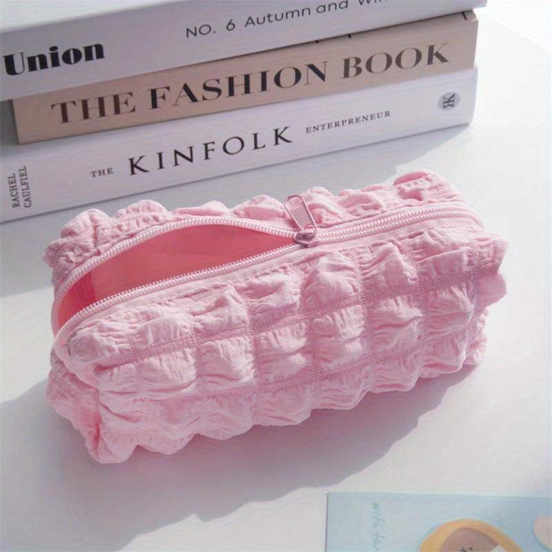 Kawaii Puffs Federmäppchen Tasche Kosmetiktasche Mädchen Stiftemäppchen Box Niedliche Koreanische Schreibwaren für Büro Schulsachen Studenten rosa von Joom DACH