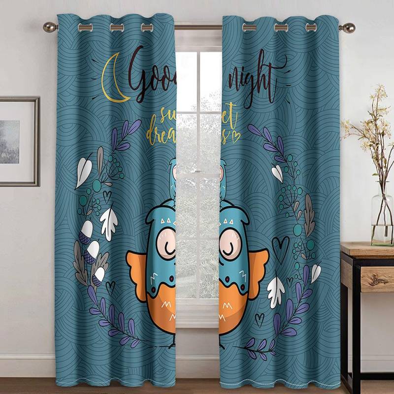 Kawaii Weihnachts Vorhang Dekoration Große Fläche Cartoon Muster Weihnachtsmann Vorhang Cartoon Auto Weihnachtshaus Muster W132cm x H160cm&Grommet von Joom DACH