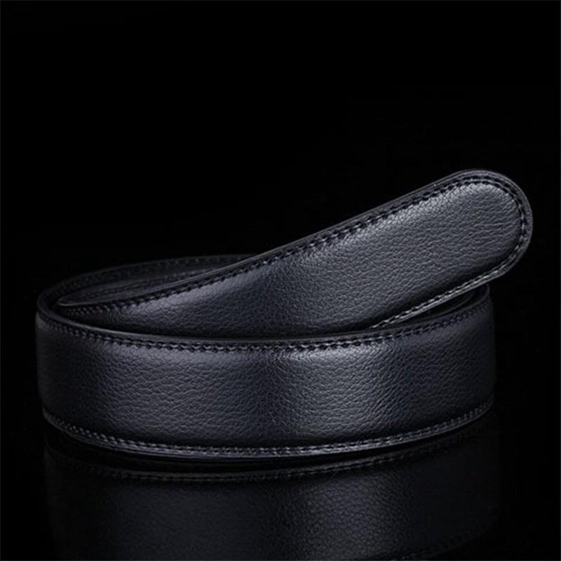 Keine Schnalle Echtes PU-Leder Automatischer Gürtel Körpergurt Ohne Schnalle Gürtel Männer Gute Qualität Männliche Gürtel 120CM von Joom DACH