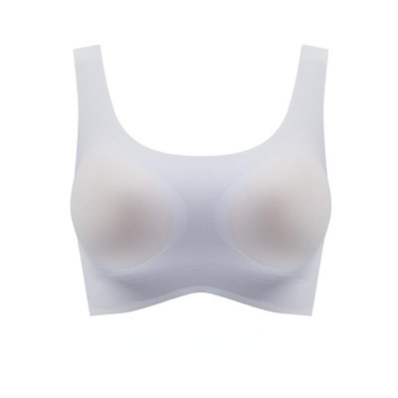 Keine Spuren auf dem Rücken Große Brüste wirken klein Gerafft Kleine Brust Dünne Sektion BH Sport Große Größe Unterwäsche Damen-BHs XL blau von Joom DACH