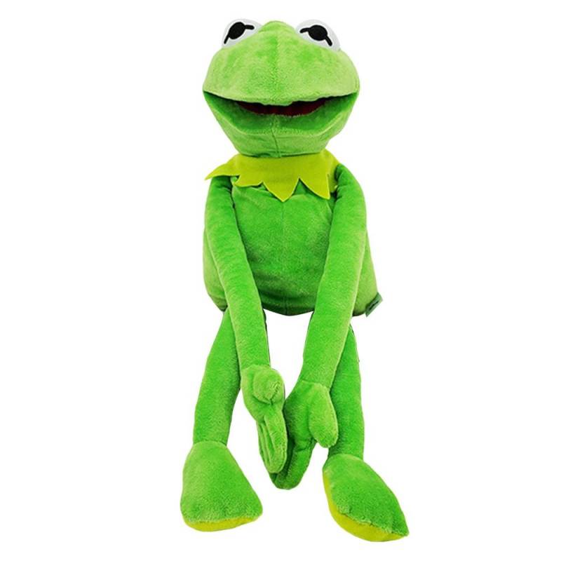 Kermit Frosch Plüsch Handpuppe Stofftier Offener Mund Komet Frosch Kinder Handpuppe Puppe Jungen Mädchen Spielzeug Familie Party Spiel Geschenke von Joom DACH