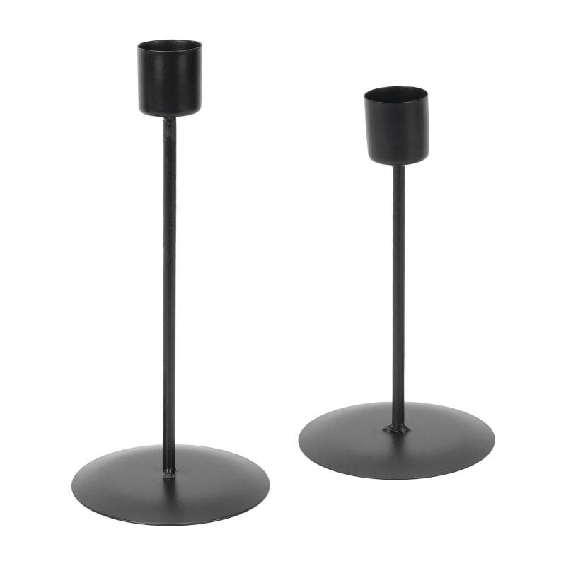 Kerzenhalter 2er-Set Metall SingleHead Vintage Dekorative Kerzenleuchter für Hochzeit Dinning Party schwarz Kerzenhalter 2er-Set Metall SingleHead Vintage Dekorative Kerzenleuchter für Hochzeit Dinning Party schwarz von Joom DACH