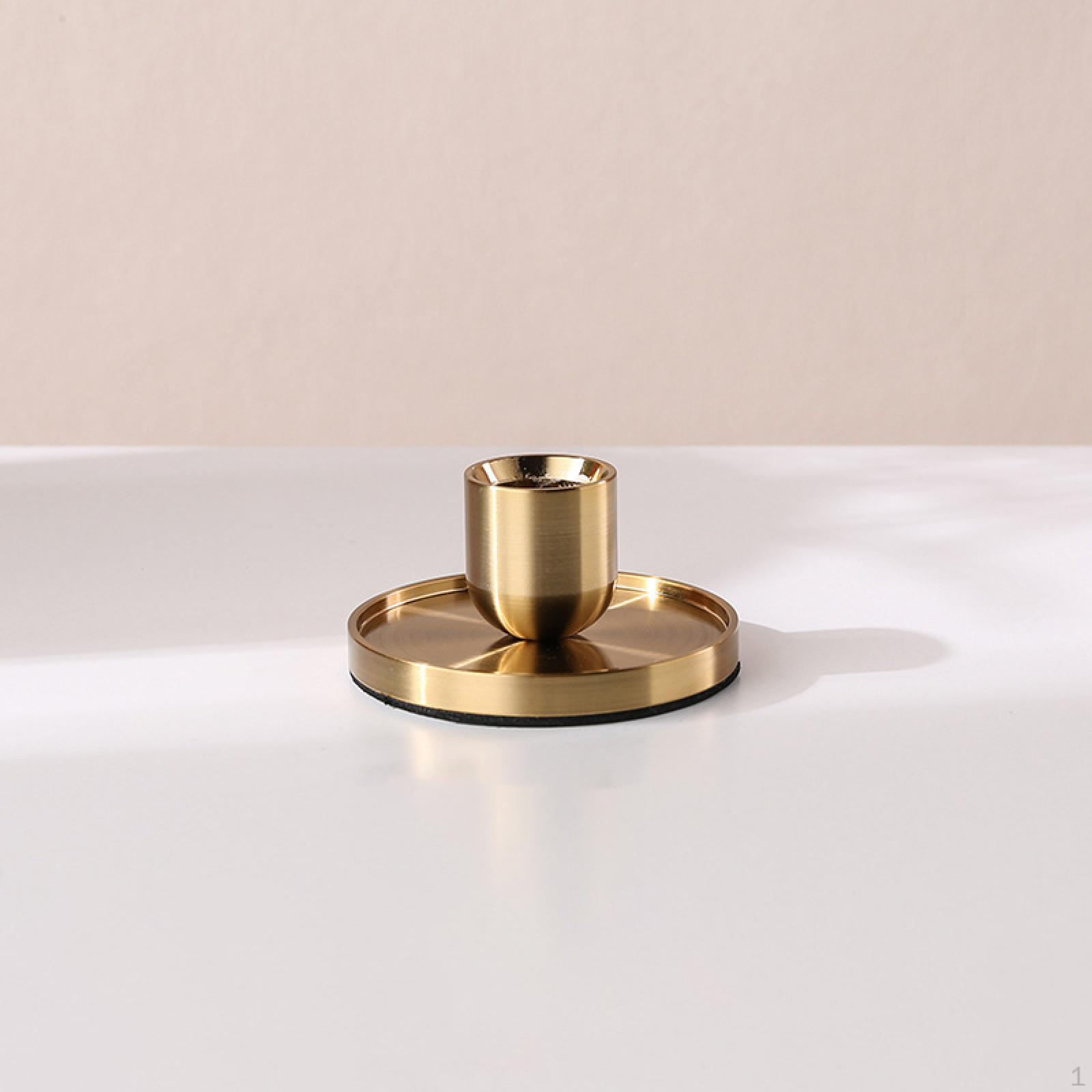 Kerzenhalter Teller Kerzenständer Teelicht zum Valentinstag Gold L von Joom DACH