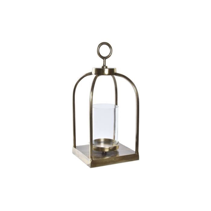 Kerzenständer - Nicht spezifiziert - Goldene Glaslaterne - 19 x 19 x 43 cm - Modernes Design - Einzigartiges Finish von Joom DACH