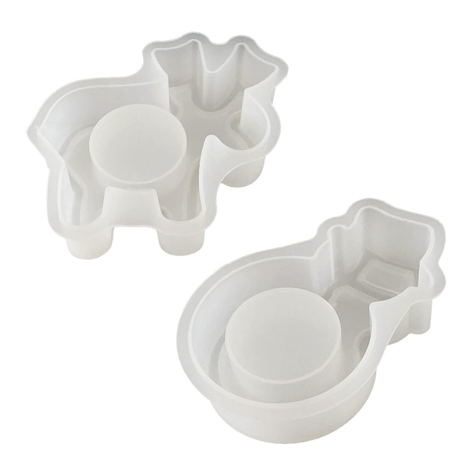 Kerzenständer Silikonform Kerzenständerform Weihnachten Thema Kerzenhalter Gipsformen Heimdekorationen Form A von Joom DACH