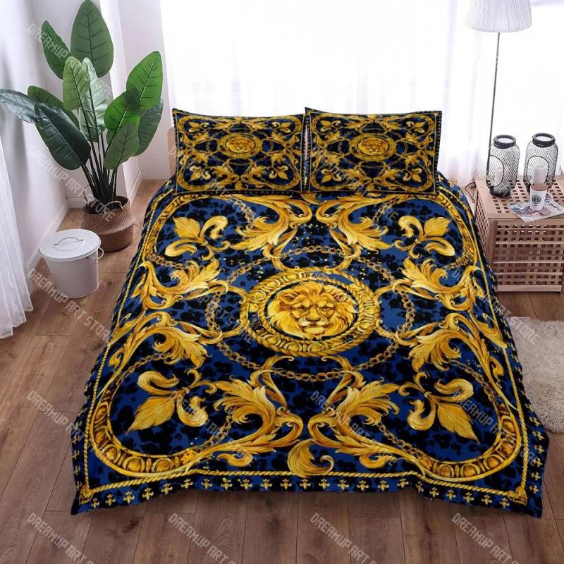 Ketten Barockmuster Böhmisches Bettwäscheset Klein Einzel Twin Doppel Queen King Size Bettwäscheset für Erwachsene Kinder Bettdeckenbezug AU Double 180x210cm von Joom DACH