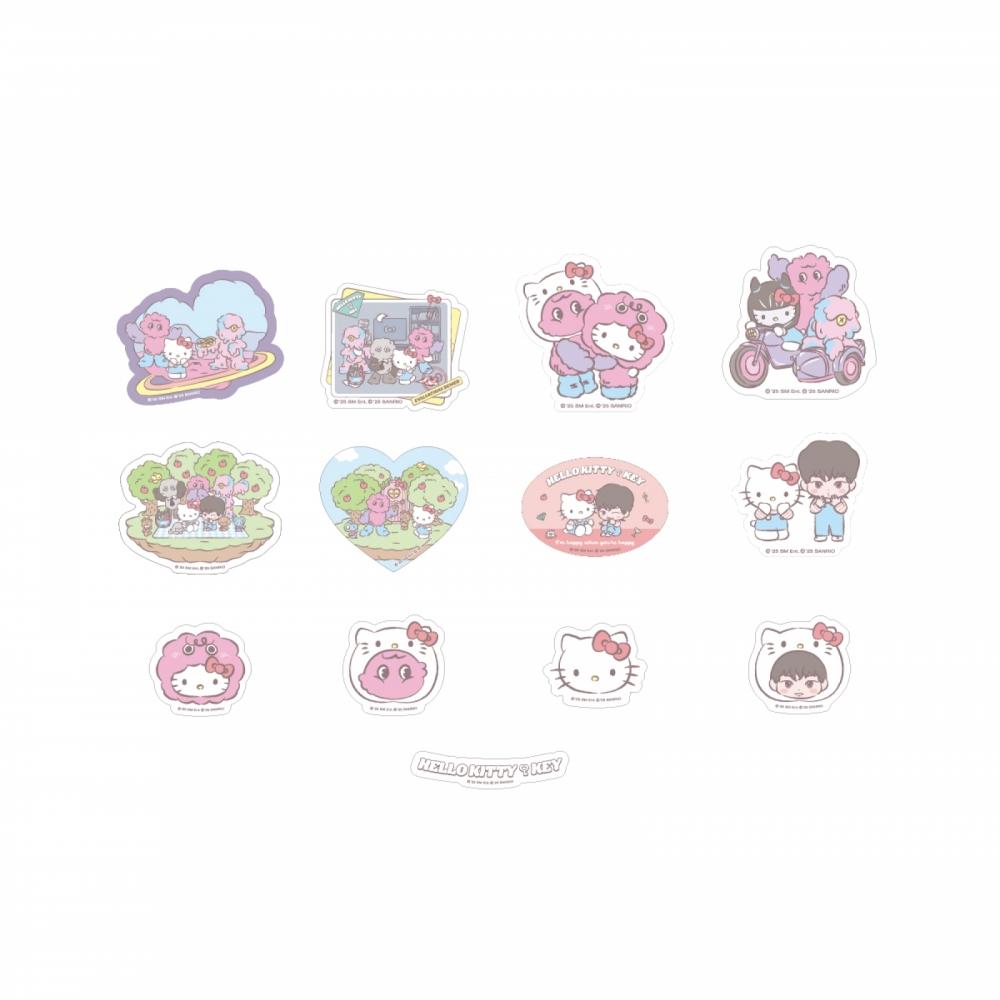 Key X Hello Kitty   13 Removable Sticker Set Pop Up Store Official Md von Joom DACH