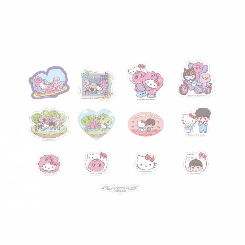 Key X Hello Kitty   13 Removable Sticker Set Pop Up Store Official Md von Joom DACH