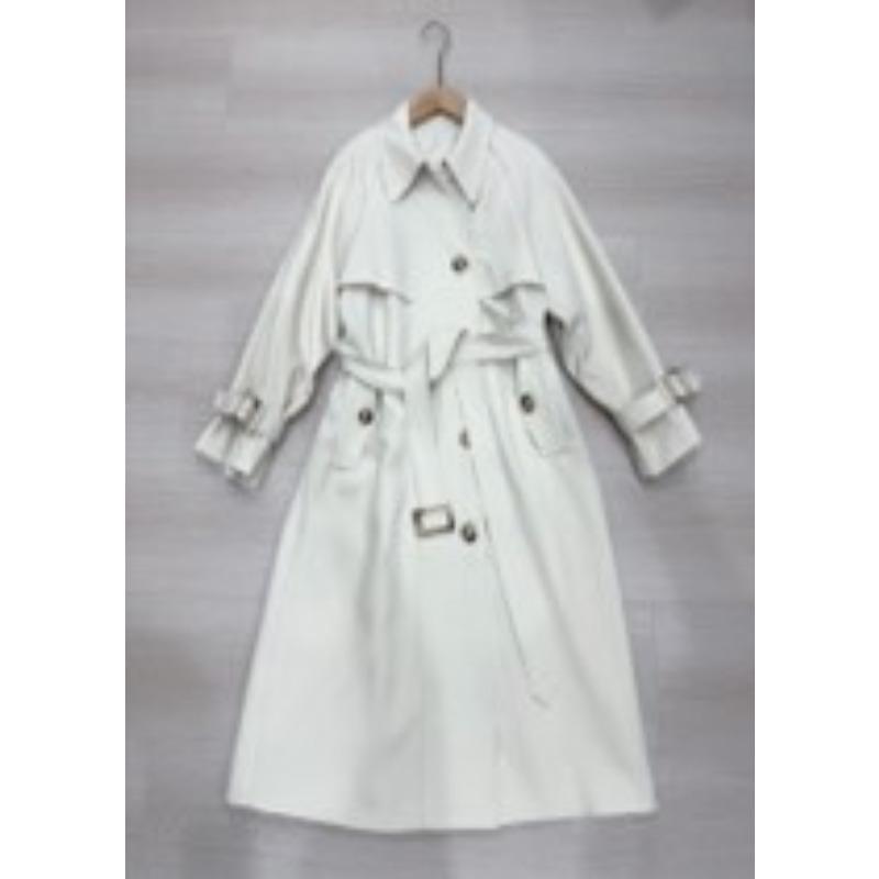 Khaki Trenchcoat Damen Herbst und Winter Neuer lässiger lockerer mittlerer und langer Mantel L von Joom DACH