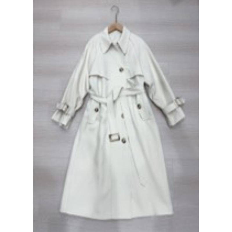 Khaki Trenchcoat Damen Herbst und Winter Neuer lässiger lockerer mittlerer und langer Mantel L von Joom DACH