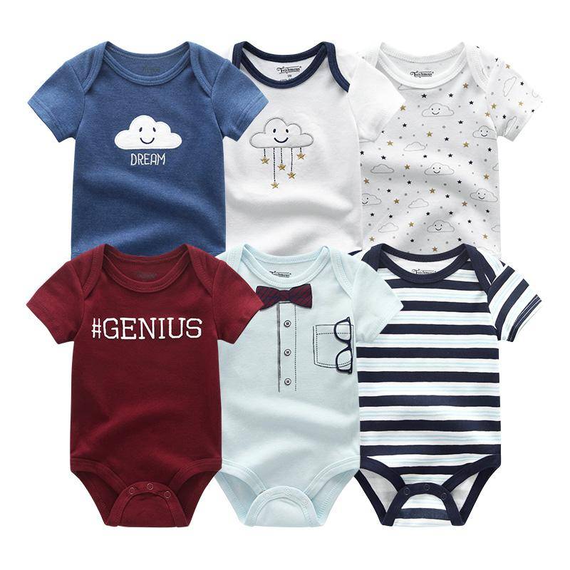 Kiddiezoom 6 PCS Neugeborenen cartoon onesie bodys kurzarm anzüge für babys Jungen baby mädchen Kleidung 3-6Months von Joom DACH