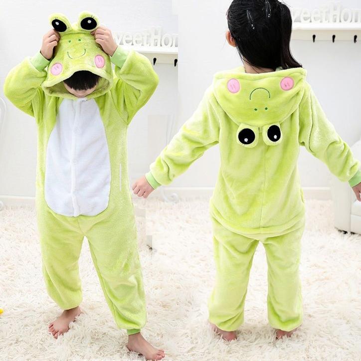 Kigurumi Onesie Kinder Einhorn Pyjamas Für Kinder Tier Cartoon Schläfer Baby Kostüm Winter Mädchen Licorne Jumspuit 4t von Joom DACH