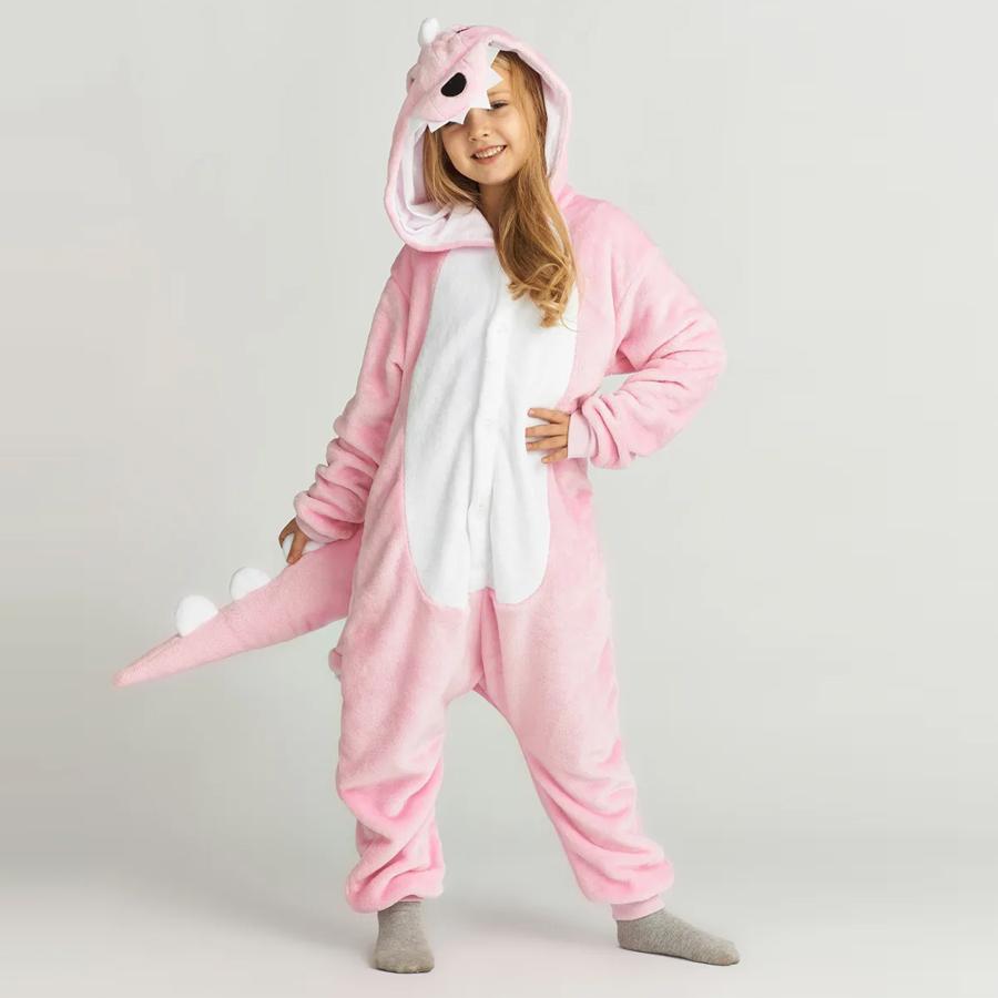 Kigurumi Onesie Kinder Einhorn Pyjamas Für Kinder Tier Cartoon Schläfer Baby Kostüm Winter Mädchen Licorne Jumspuit 7t von Joom DACH