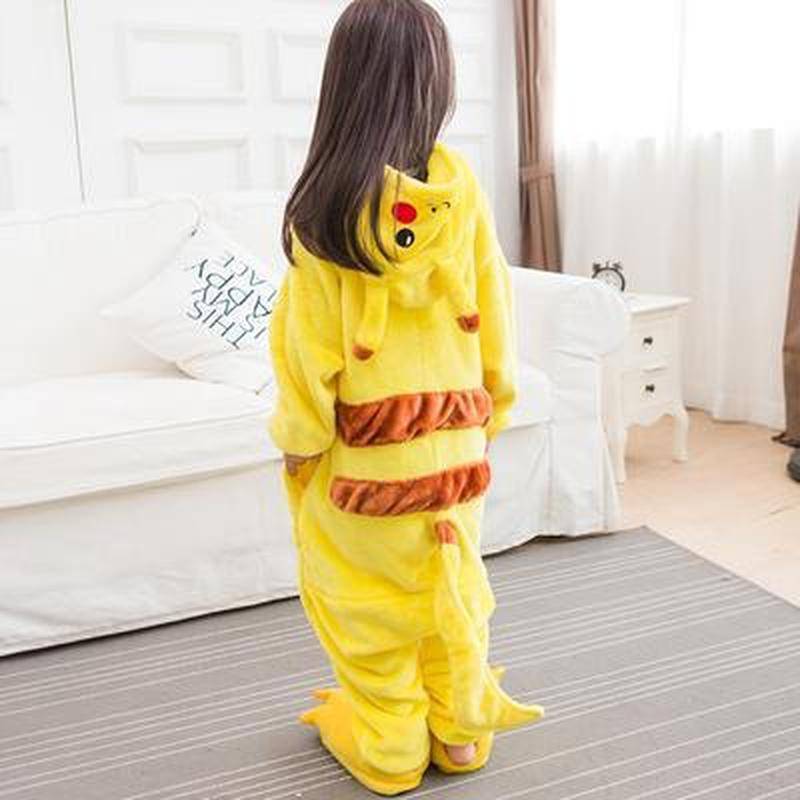 Kigurumi Onesie Kinder Pyjamas Für Kinder Tier Cartoon Decke Schläfer Baby Kostüm Winter Junge Mädchen Jumspuit 120 gelb von Joom DACH