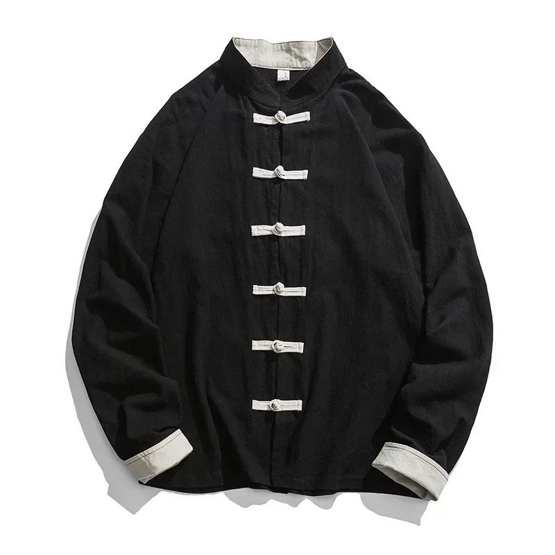 Kimonojacke Herren Traditionelle chinesische Kleidung Leinen Hanfu Top Langarm Tang Anzug Kung Fu Hemd Strickjacke Mantel XXXXXL schwarz Kimonojacke Herren Traditionelle chinesische Kleidung Leinen Hanfu Top Langarm Tang Anzug Kung Fu Hemd Strickjacke Mantel XXXXXL schwarz von Joom DACH
