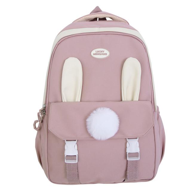 Kind rosa Kawaii Reise Cartoon Mädchen Taschen Kind süße Schultasche Rucksack Kind Rucksack 23*12*29cm rosa von Joom DACH