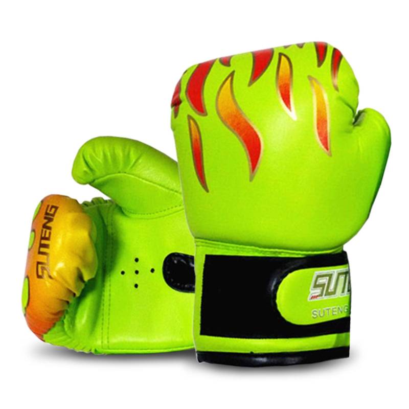 Kinder Boxhandschuhe Kinder Kickboxen Trainingshandschuhe Jugend Muay Thai Boxsack Handschuhe Boxen grün von Joom DACH