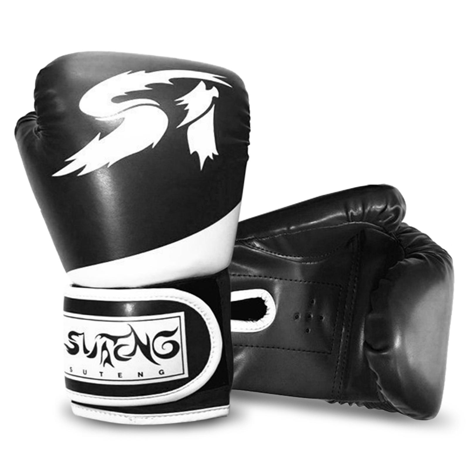 Kinder Boxhandschuhe Kinder Kickboxen Trainingshandschuhe Jugend Muay Thai Boxsack Handschuhe Boxen schwarz von Joom DACH