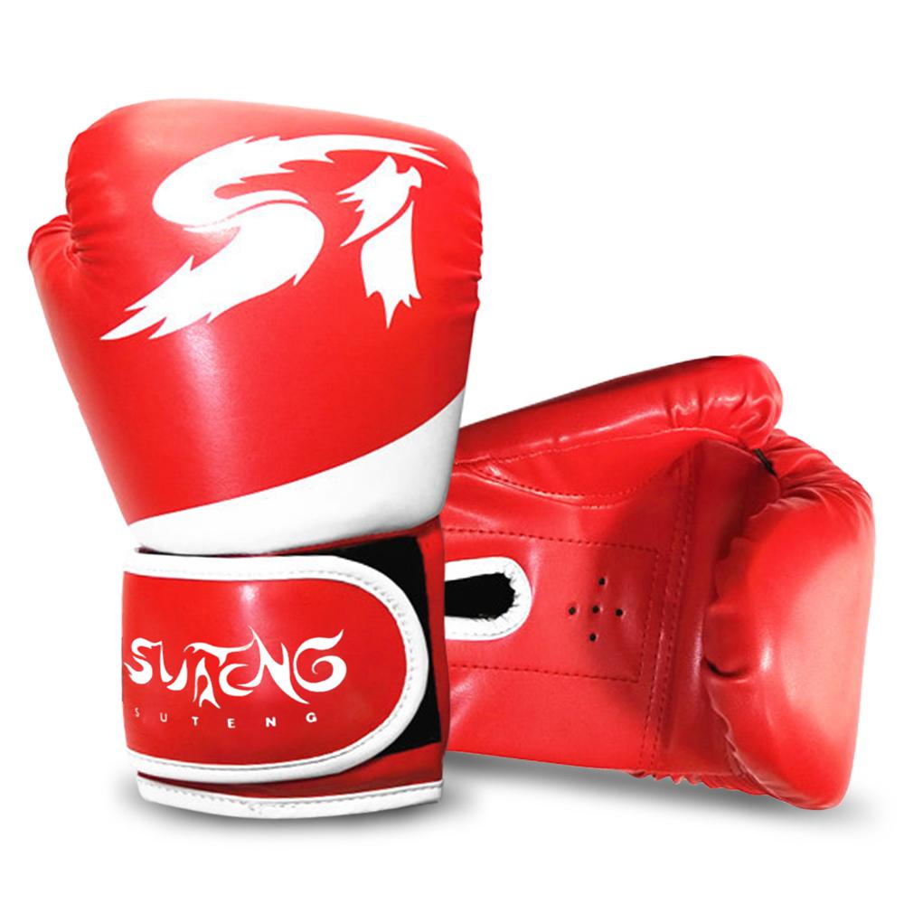 Kinder Boxhandschuhe Kinder Kickboxen Trainingshandschuhe Jugend Muay Thai Boxsack Handschuhe Boxen rot von Joom DACH