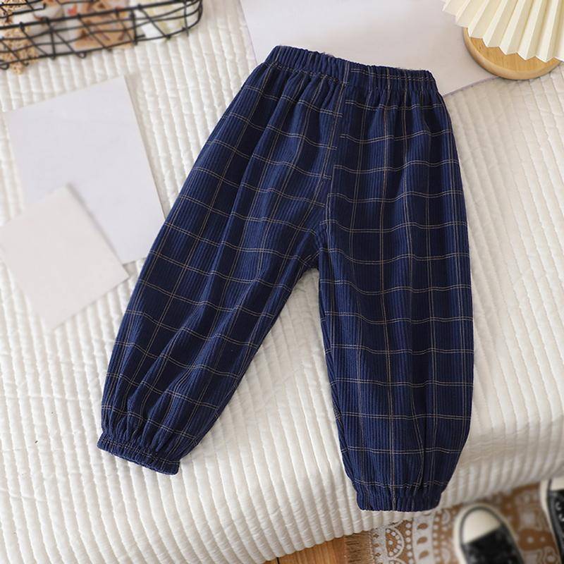 Kinder Casual Hosen Jogginghose Streifen Plaid Gedruckt Jungen Hosen Mädchen Hosen 110 von Joom DACH