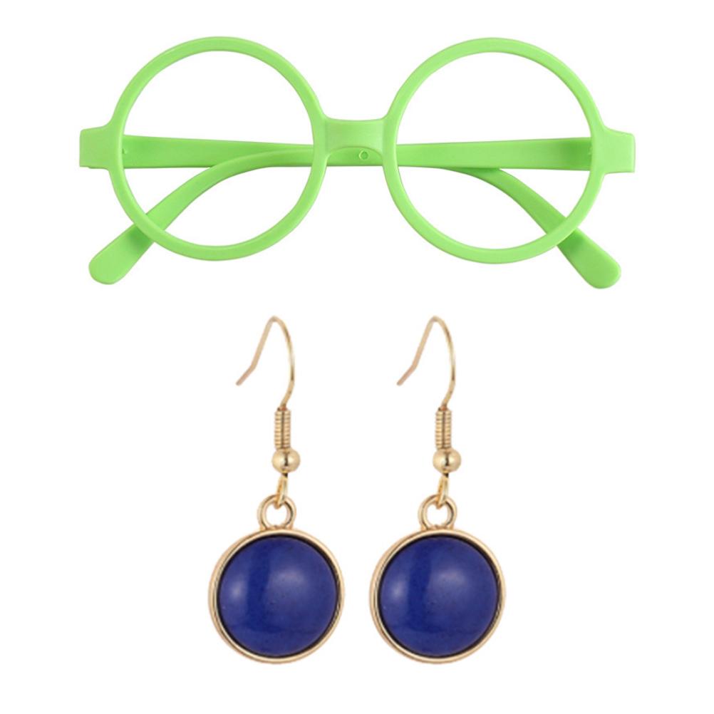 Kinder Cosplay Kostüm Requisiten Brille Ohrringe Show Kostümzubehör für Kinder Party von Joom DACH