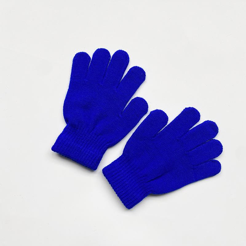 Kinder Einfarbige Strickhandschuhe für 5-10 Jahre Schüler Winterwärme Outdoor Radfahren und Tägliches Kaltwetter Tragen Fäustlinge von Joom DACH