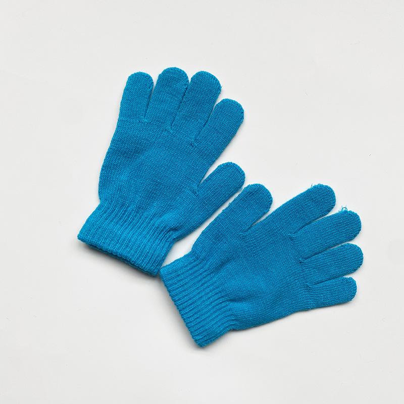 Kinder Einfarbige Strickhandschuhe für 5-10 Jahre Schüler Winterwärme Outdoor Radfahren und Tägliches Kaltwetter Tragen Fäustlinge von Joom DACH