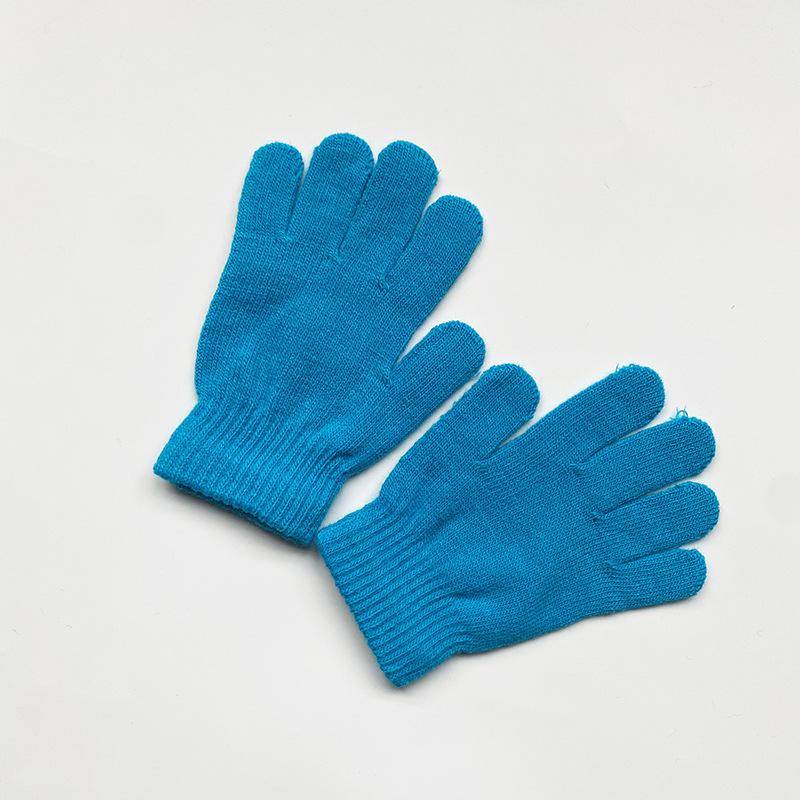 Kinder Einfarbige Strickhandschuhe für 5-10 Jahre Schüler Winterwärme Outdoor Radfahren und Tägliches Kaltwetter Tragen Fäustlinge von Joom DACH