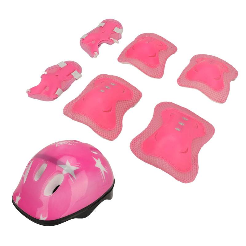 Kinder Fahrrad Helm Set Sport Schutz Getriebe Einstellbare Knie Pads Ellenbogen Pads Handgelenk von Joom DACH