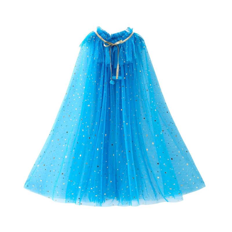 Kinder Frozen Elsa Prinzessin Schal Cape mit Schleier L dunkelblaue von Joom DACH