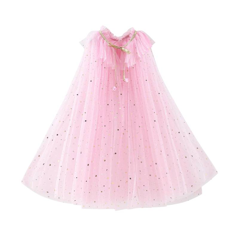 Kinder Frozen Elsa Prinzessin Schal Cape mit Schleier L rosa von Joom DACH