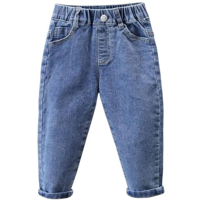 Kinder Frühling und Herbst Lose Jeans Hosen Kinder Kleidung Frühling und Herbst Kleidung Jungen und Mädchen Casual Hosen 100 blau von Joom DACH