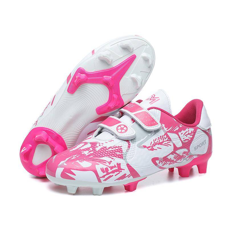 Kinder-Fußballschuhe Society FG Schule Fußballschuhe Stollen Gras Turnschuhe Jungen Mädchen Outdoor-Athletiktraining Sportschuhe 30 rosa von Joom DACH