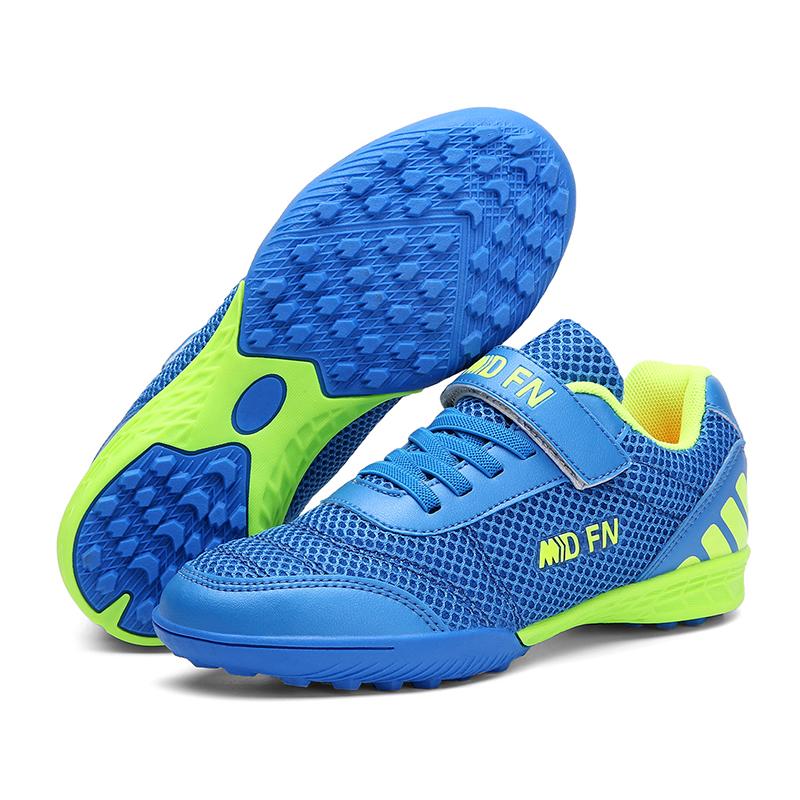 Kinder-Fußballschuhe Society FG Schule Fußballschuhe Stollen Gras Turnschuhe Jungen Mädchen Outdoor-Athletiktraining Sportschuhe 30 hellblaue von Joom DACH