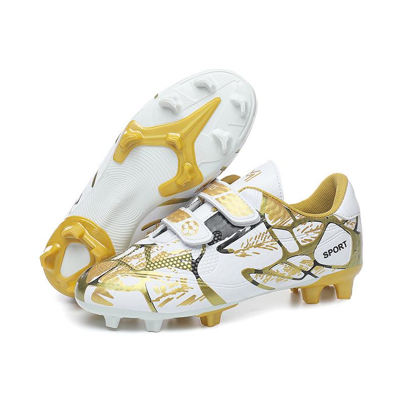 Kinder-Fußballschuhe Society FG Schule Fußballschuhe Stollen Gras Turnschuhe Jungen Mädchen Outdoor-Athletiktraining Sportschuhe 34 gold von Joom DACH