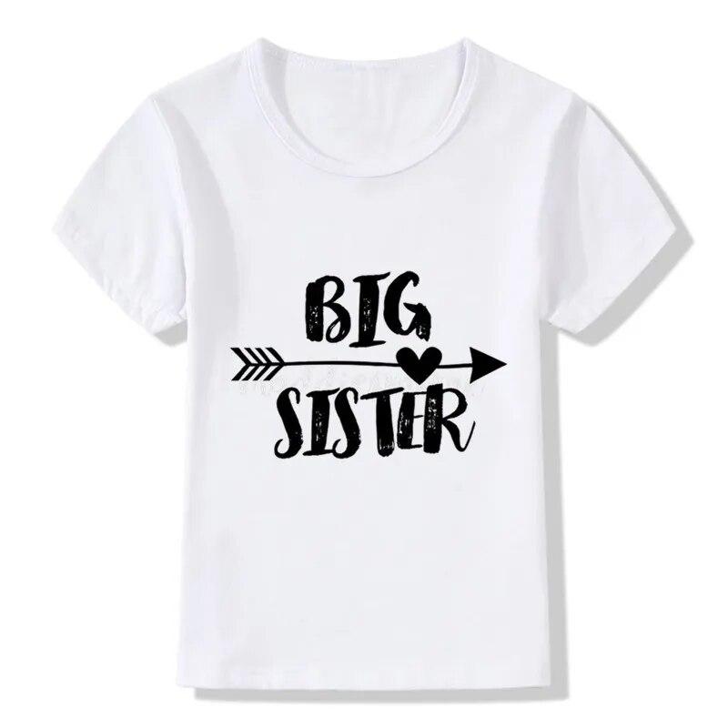 Kinder Große Schwester Print T -Shirt Kinder Sommer Tops Baby Mädchen Einhorn Kleidung Kinder Kleine /Große Schwester Match Kleidung 4T von Joom DACH