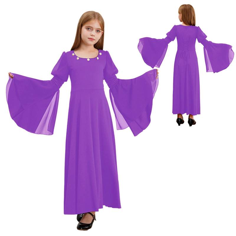 Kinder Halloween Kostüm Fee Kostüm Gothic Prinzessin Langes Kleid Mädchen Renaissance Kleid Mittelalter Kostüm Abendkleid Retro Fee Kleid Vintage 15-16 Years violett Kinder Halloween Kostüm Fee Kostüm Gothic Prinzessin Langes Kleid Mädchen Renaissance Kleid Mittelalter Kostüm Abendkleid Retro Fee Kleid Vintage 15-16 Years violett von Joom DACH