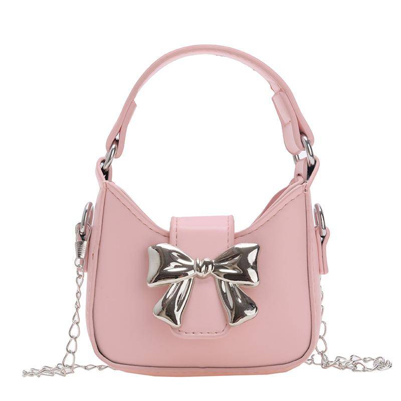 Kinder Handtasche Mädchen Kette Umhängetasche Bowknot Kinder Schultertasche rosa von Joom DACH