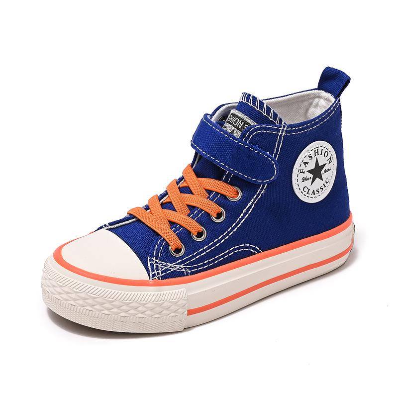 Kinder-High-Top-Leinwandschuhe, Jungen-Stoffschuhe, Mädchen-Turnschuhe 26 blau Kinder-High-Top-Leinwandschuhe, Jungen-Stoffschuhe, Mädchen-Turnschuhe 26 blau von Joom DACH