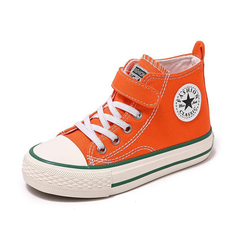 Kinder-High-Top-Leinwandschuhe, Jungen-Stoffschuhe, Mädchen-Turnschuhe 35 orange Kinder-High-Top-Leinwandschuhe, Jungen-Stoffschuhe, Mädchen-Turnschuhe 35 orange von Joom DACH