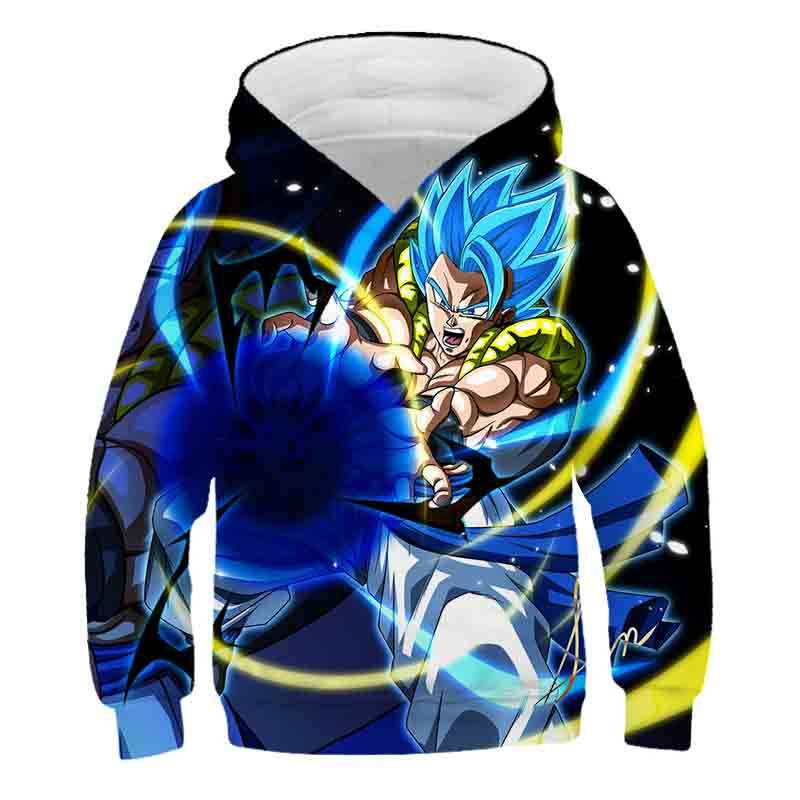 Kinder Hoodie 2023 Neueste Harajuku Dragn-Ball 3D Drucken Coole Kapuze Top Jungen Mädchen Langarm Frühling Tops Anime mode Hoodie 140 von Joom DACH