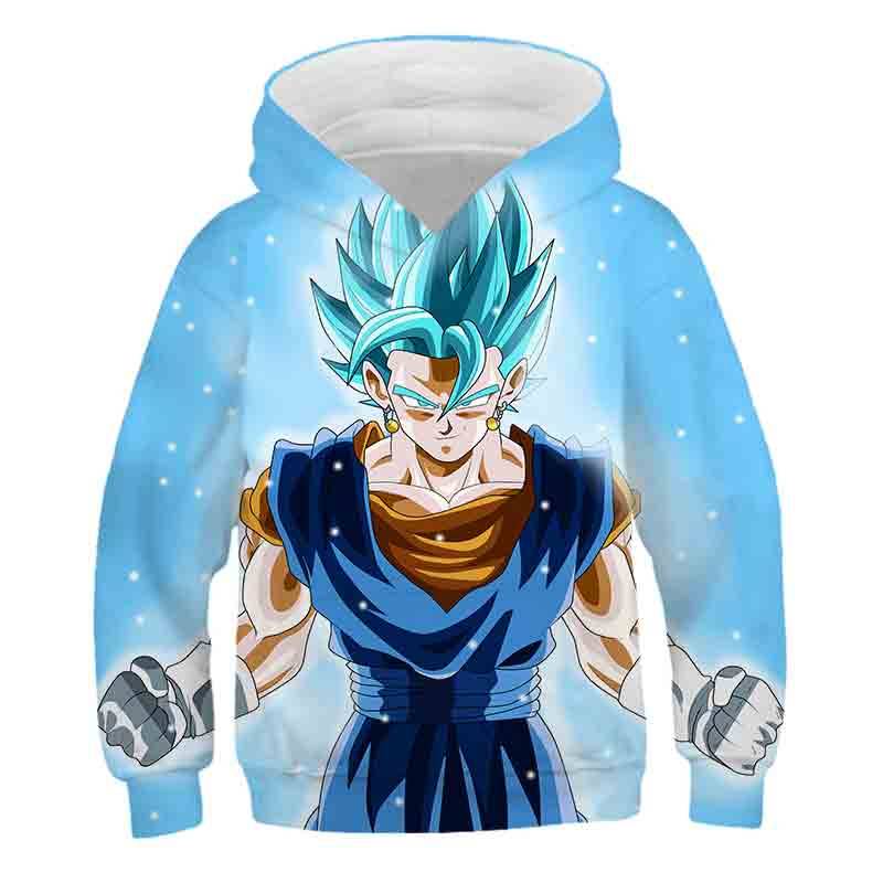 Kinder Hoodie 2023 Neueste Harajuku Dragn-Ball 3D Drucken Coole Kapuze Top Jungen Mädchen Langarm Frühling Tops Anime mode Hoodie 140 von Joom DACH