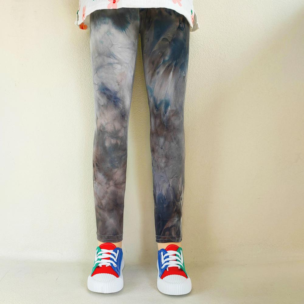 Kinder Hosen Bunte Fluoreszierende Farbe Druck Leggings Für Mädchen Hosen Baby Mädchen Weiche Elastische Dünne Hosen 140 grau von Joom DACH