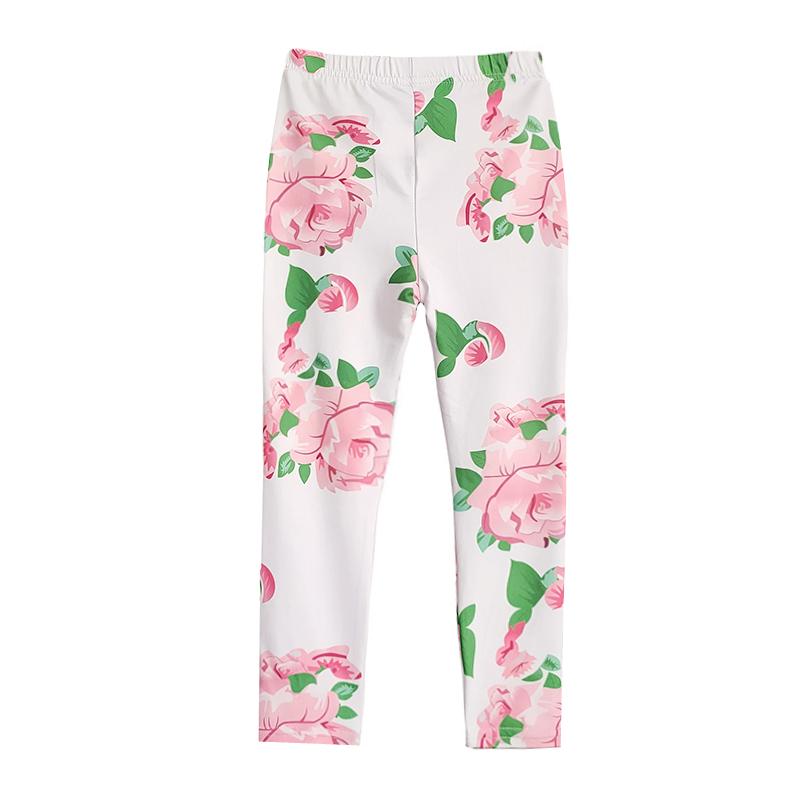 Kinder Hosen Schöne Baby Mädchen Leggings Kinder Hosen Blume Floral Gedruckt Elastische Lange Hosen 100 von Joom DACH