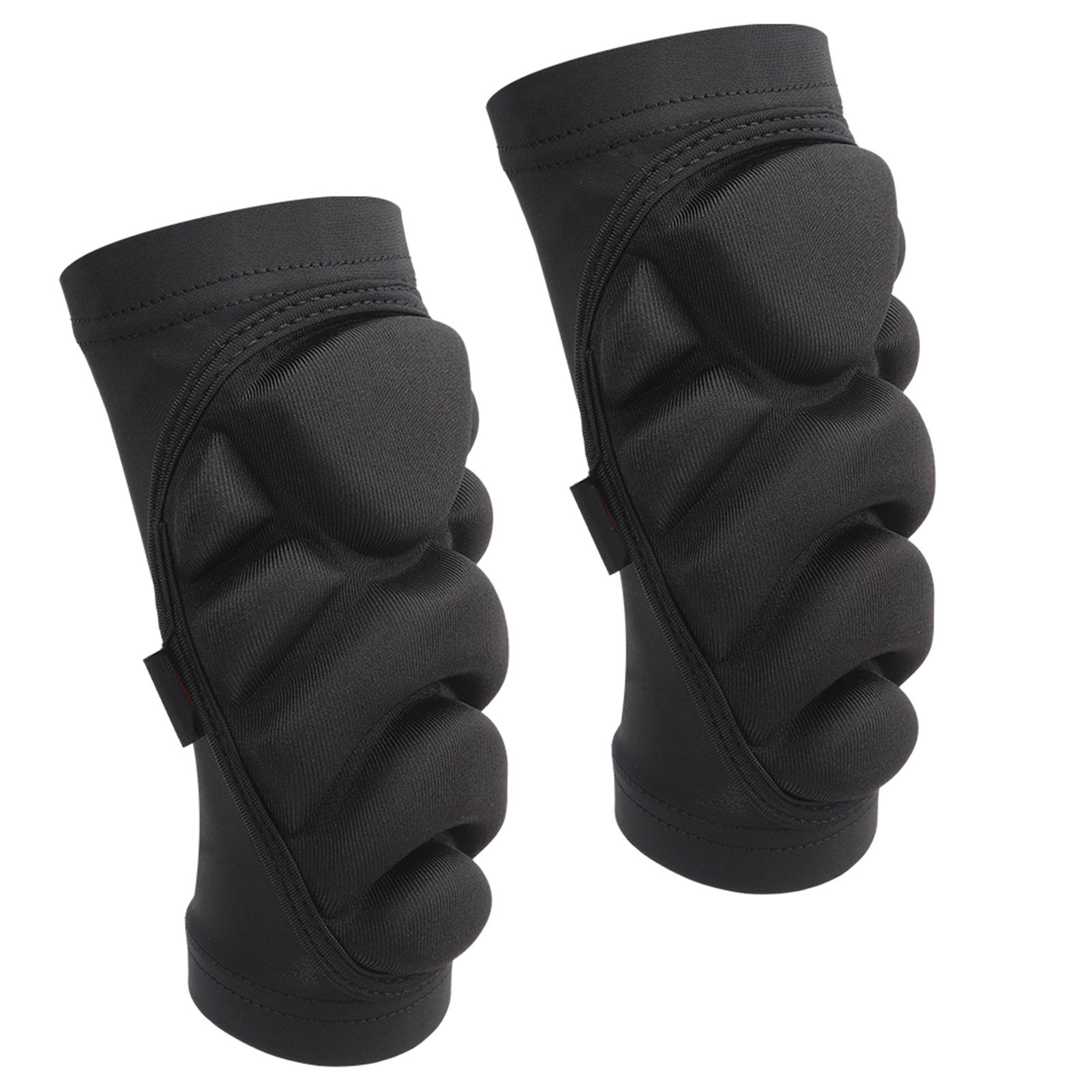 Kinder Inlineskaten Knieschoner Skifahren Kniescheibe Kind Outdoor Sport Schutzausrüstung Schwarz XS von Joom DACH