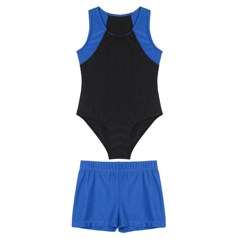 Kinder Jungen Ärmelloser Ganzanzug Overall mit Shorts Gymnastikanzug Workout Biketard Turnanzug 9-10 Years von Joom DACH