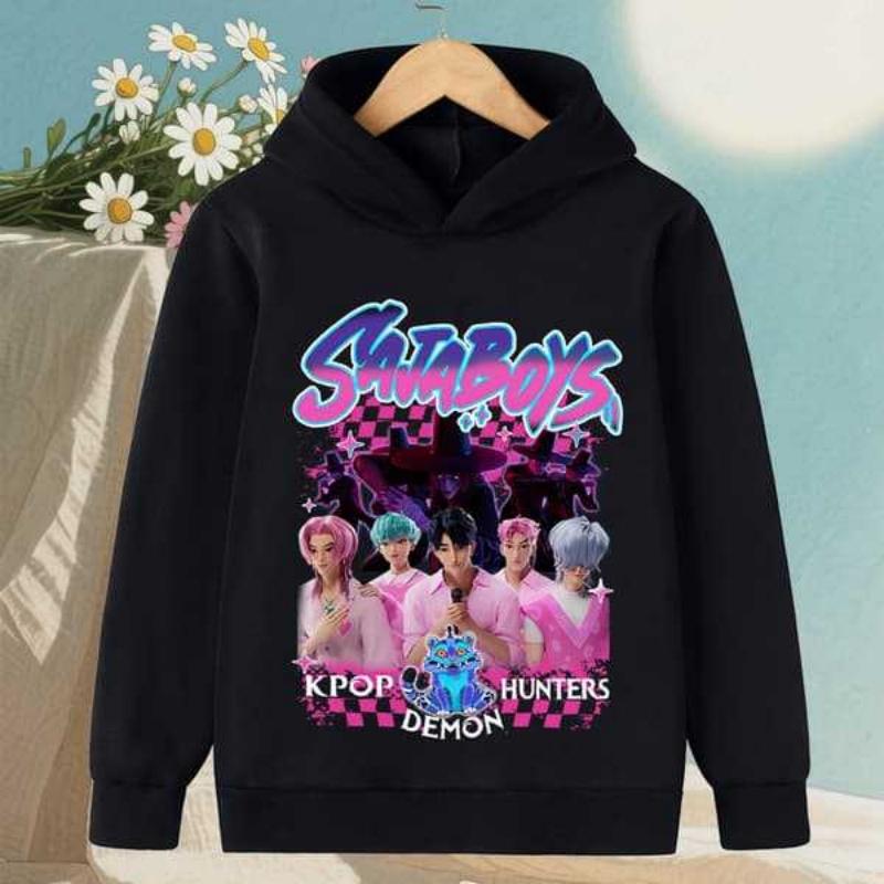 Kinder Jungen Mädchen Anime Kleidung Kpop Dämonenjäger Lässige Mode Warmer Herbst Winter Sweatshirt Hoodie 120 von Joom DACH