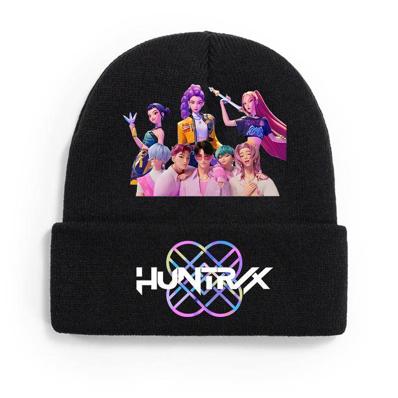 Kinder Jungen Mädchen Dämonenjäger Derpy Rumi Zoey Mira Bedruckte Strickmütze Faden Samtmütze Herbst Winter Warme Strickmütze one size fits all von Joom DACH